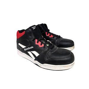 Reebok Men's IB4132 High Top Composite Toe Work Sneaker Boot Black Red Size 11W
